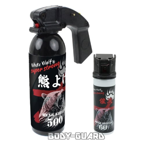 熊よけスプレー ホワイトウルフ ベアシールド 2本セット 500ml+60ml