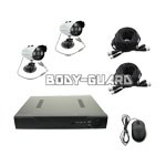 防犯カメラ　レコーダーセット　HDD容量1TB　高画質1200TVLカメラ2個セット