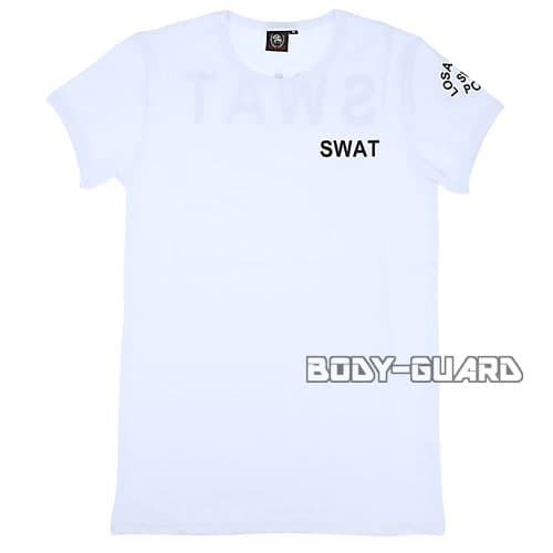 SWAT 半袖Tシャツ バックプリントあり ホワイト XXL